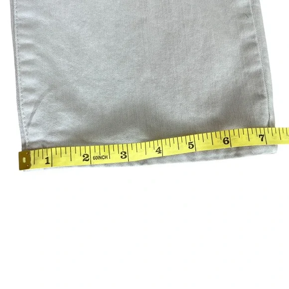 Eileen Fisher White Organic Cotton Jeans Women's Size 6 Straight High Rise Denim - Picture 3 of 8